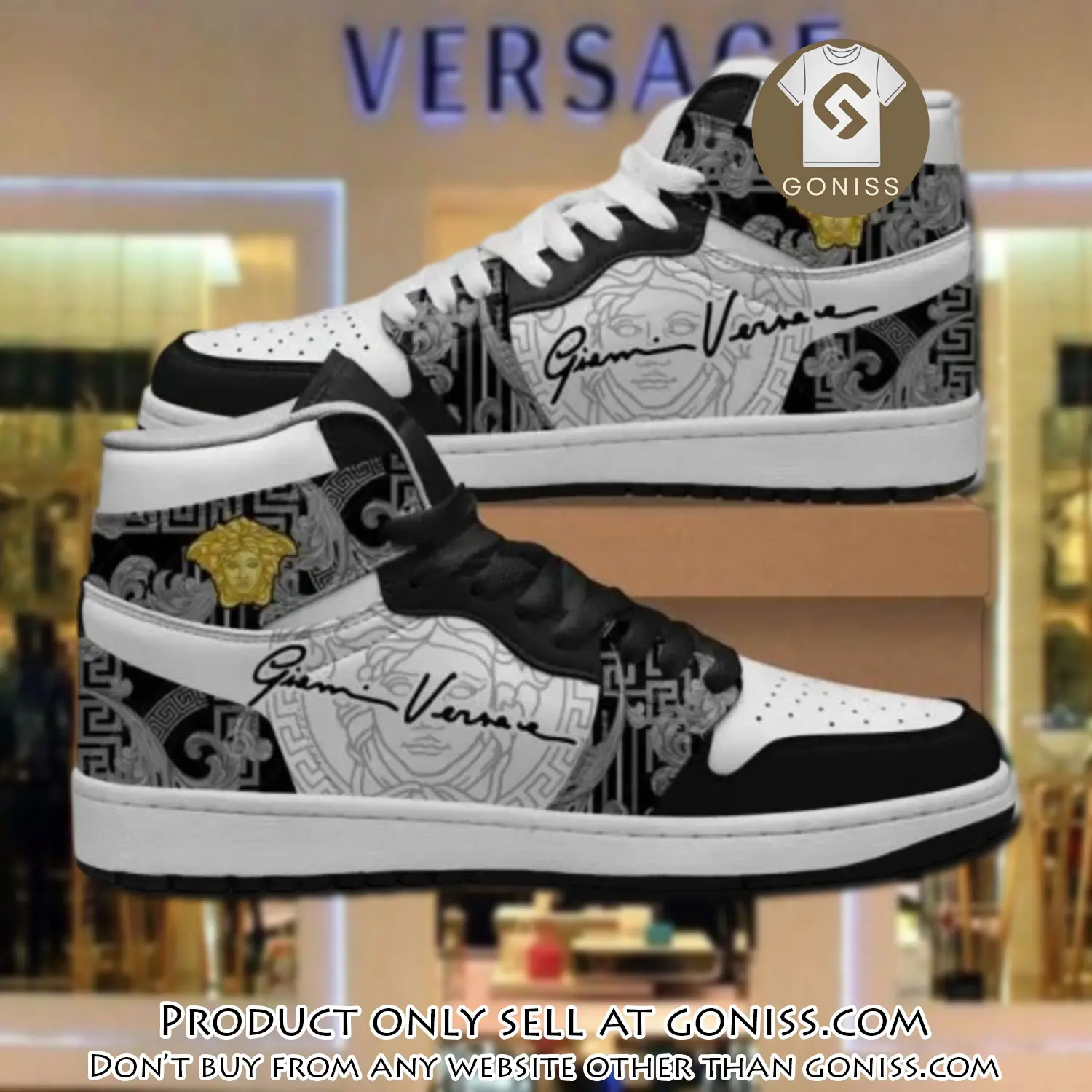 Gianni versace black high air jordan sneakers shoes hot gifts unisex 27b gn5031069